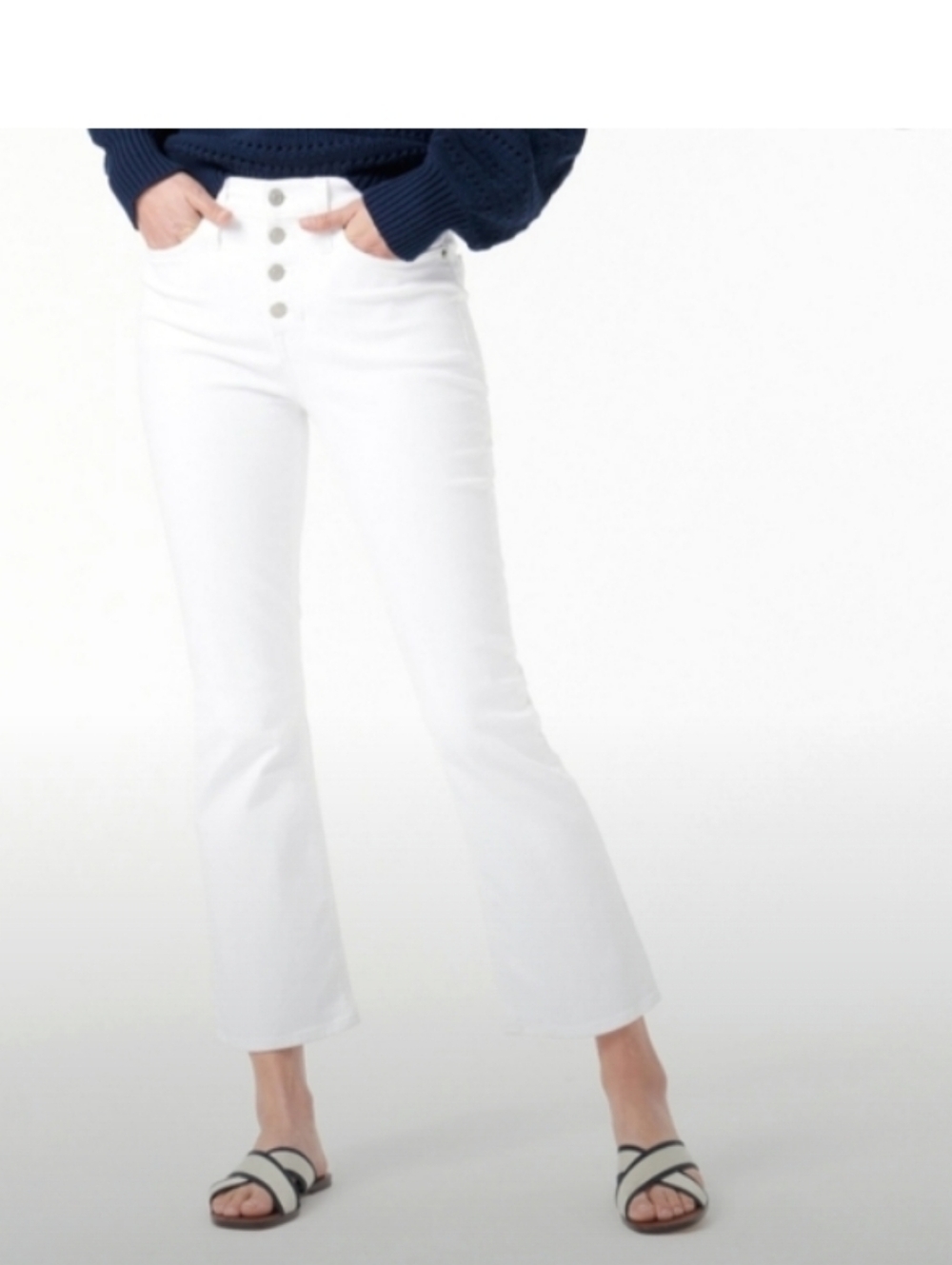 J. Crew Billie Boot Crop 10" Button Fly